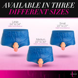 Strap U  Booty Shorts Silicone Strap On Harness With Dildo 6 Inch