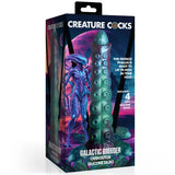 Creature Cocks Galactic Breeder Ovipositor Silicone Dildo Blue Teal