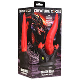 Creature Cocks Dragon Roar Silicone Dildo Red Black