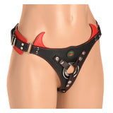 Creature Cocks Horny Devil Strap-On Harness Red Black