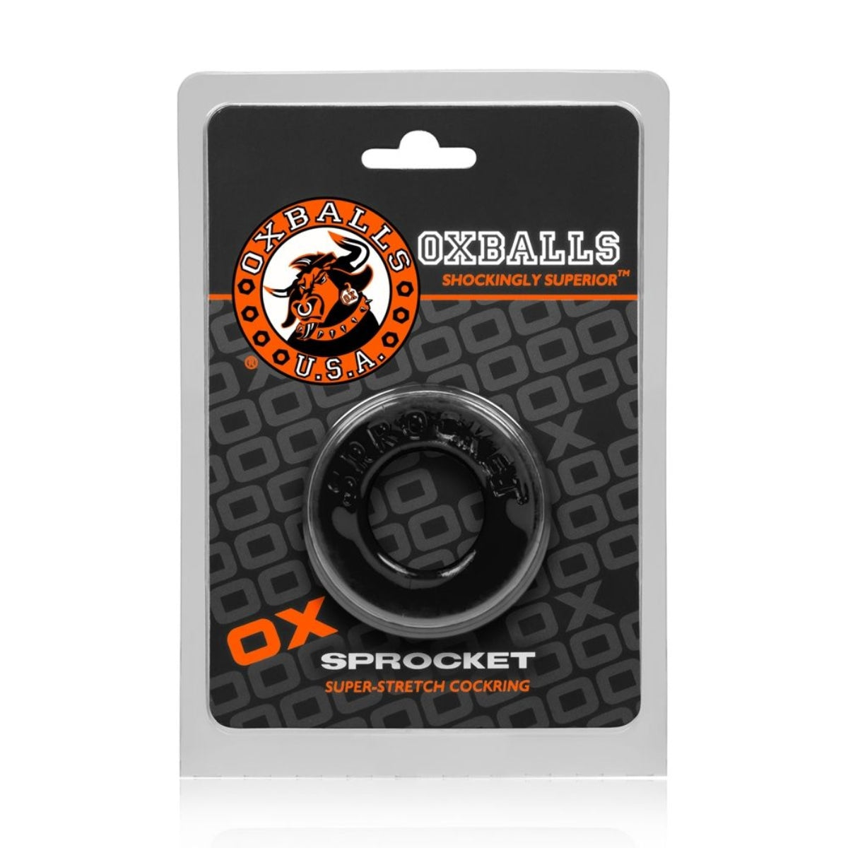 Oxballs Sprocket Cock Ring Black