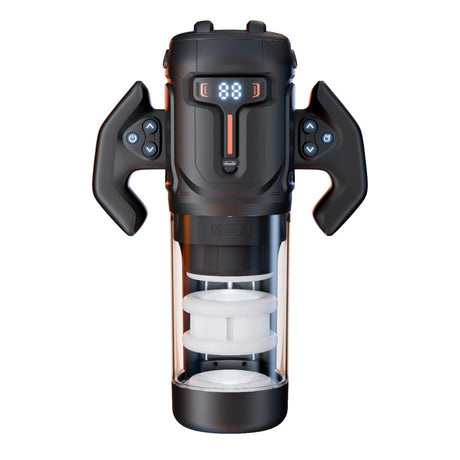 Amovibe Turbo Thrusting & Rotating Male Masturbator Black