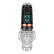 Amovibe Alpha Sucking & Vibrating Male Masturbator Black Clear