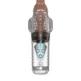 Amovibe Alpha Sucking & Vibrating Male Masturbator Black Clear