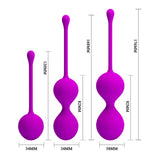 Pretty Love Kegel Ball 3 Piece Training Set Purple