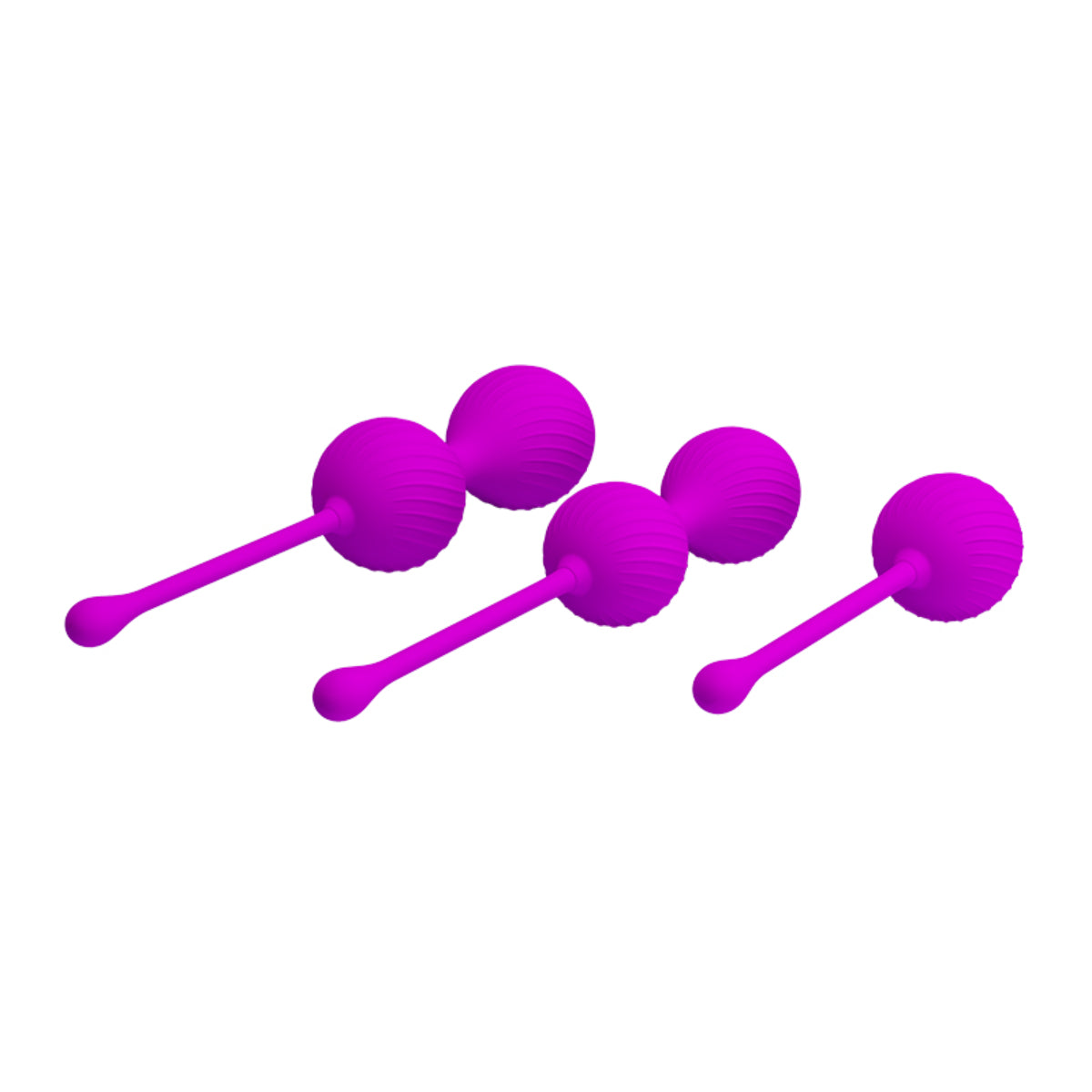 Pretty Love Kegel Ball 3 Piece Training Set Purple