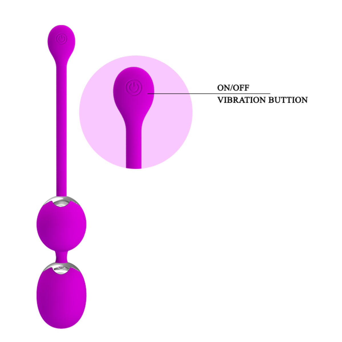 Pretty Love Willie Remote Control Vibrating Kegel Ball Purple