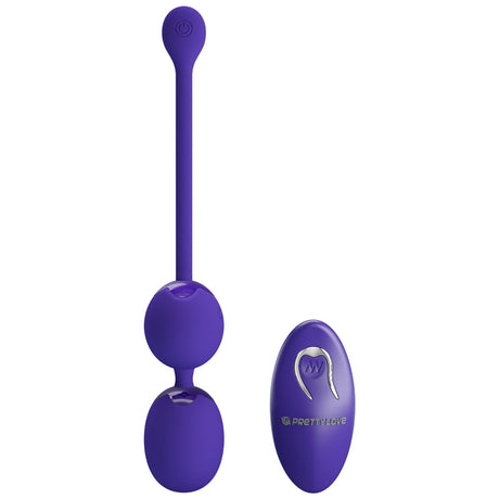 Pretty Love Willie Youth Rechargeable Remote Control Kegel Balls Purple