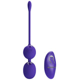 Pretty Love Willie Youth Rechargeable Remote Control Kegel Balls Purple