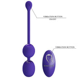 Pretty Love Willie Youth Rechargeable Remote Control Kegel Balls Purple