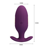 Pretty Love Jefferson Vibrating Electro Butt Plug Purple