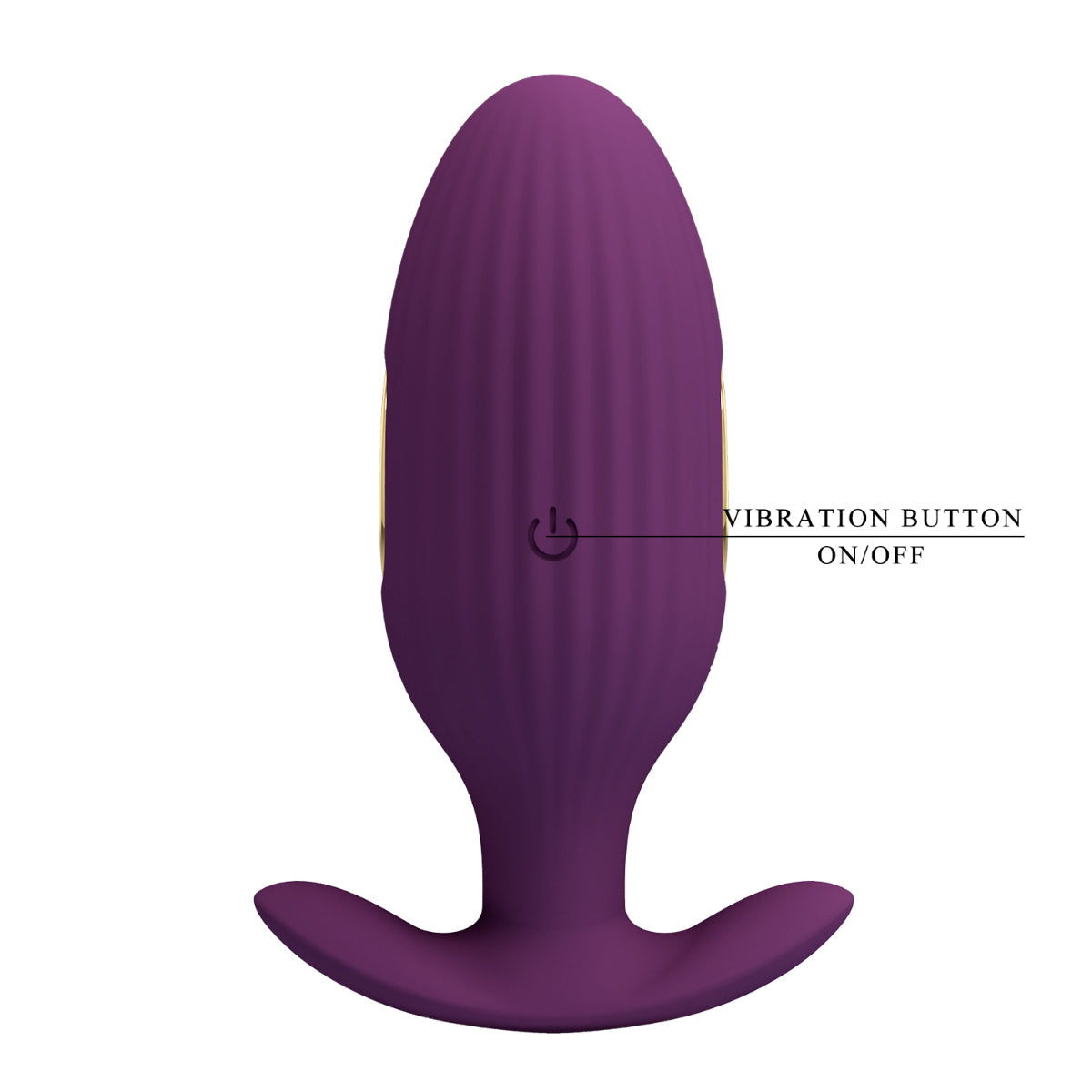 Pretty Love Jefferson Vibrating Electro Butt Plug Purple