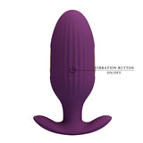 Pretty Love Jefferson Vibrating Electro Butt Plug Purple