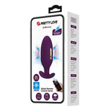 Pretty Love Jefferson Vibrating Electro Butt Plug Purple