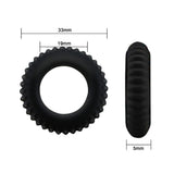Pretty Love Titan Silicone Cock Ring 1 Black