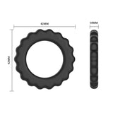 Pretty Love Titan Silicone Cock Ring 2 Black