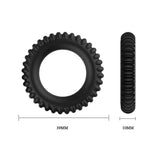 Pretty Love Titan Silicone Cock Ring 3 Pack Black