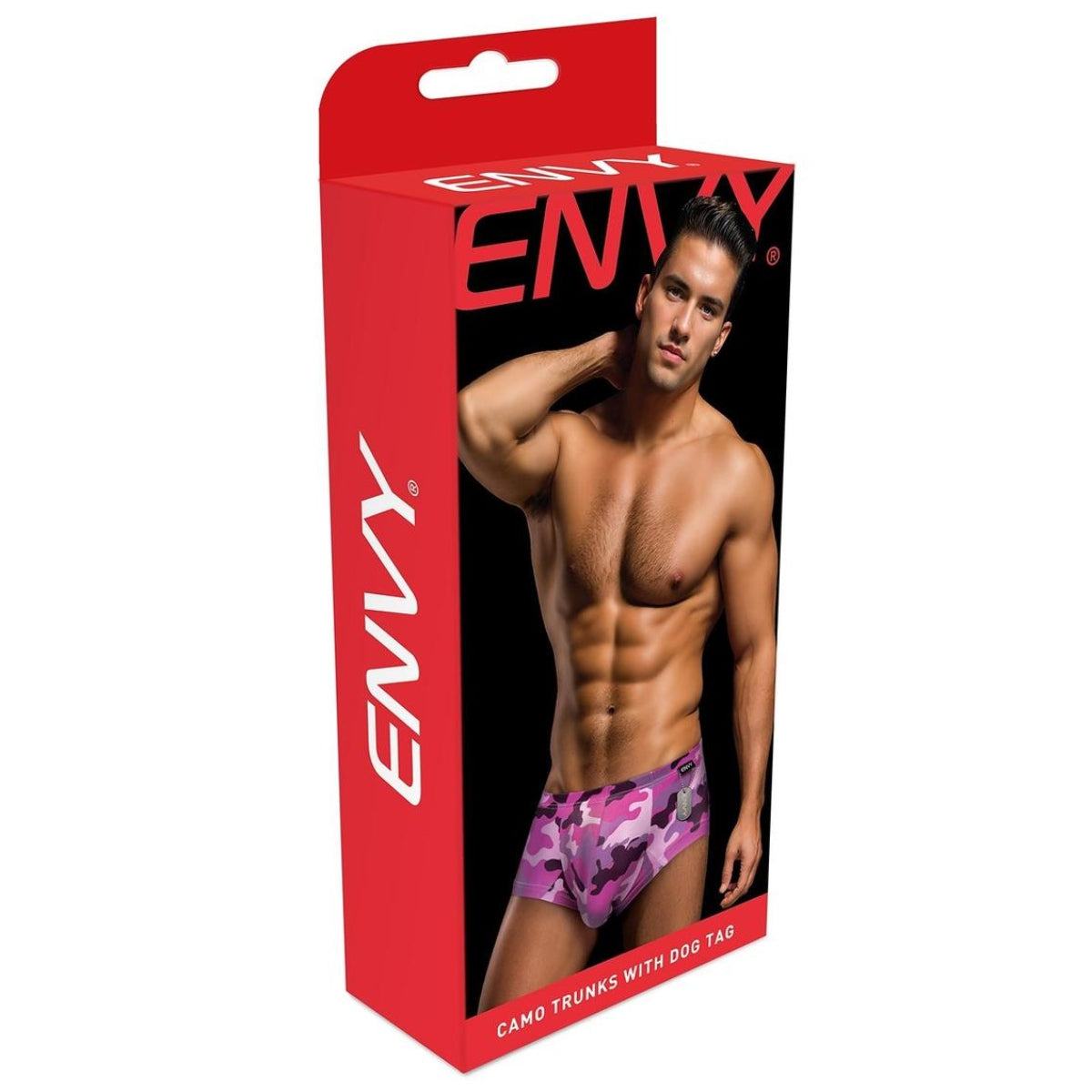 Envy Camo Trunk With Dog Tag Camo Pink