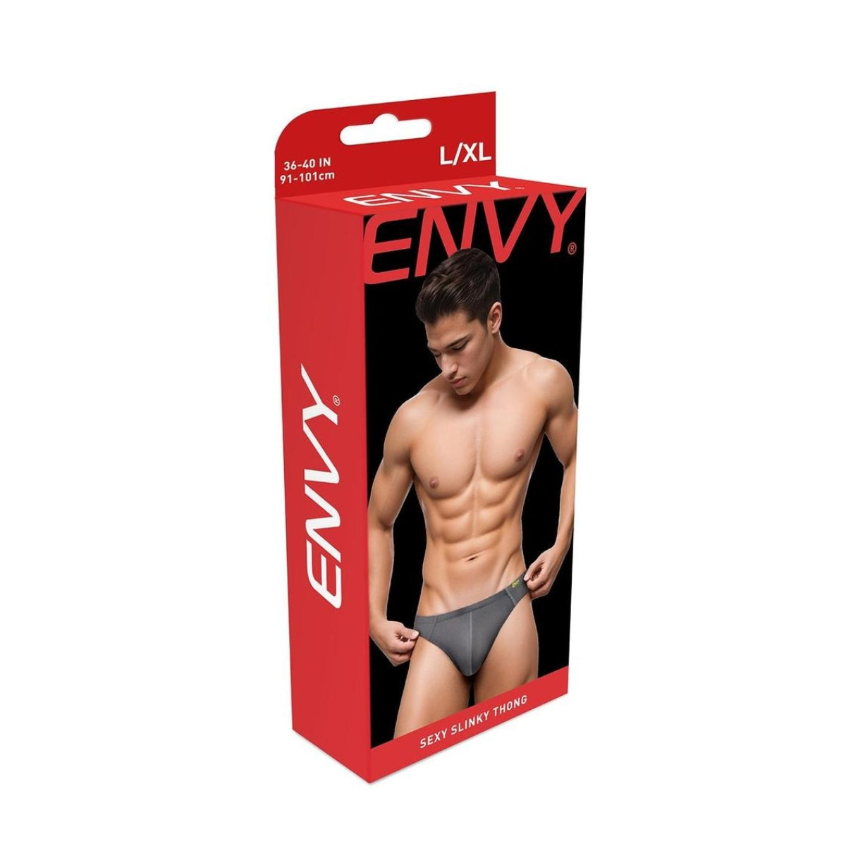Envy Sexy Slinky Thong Grey