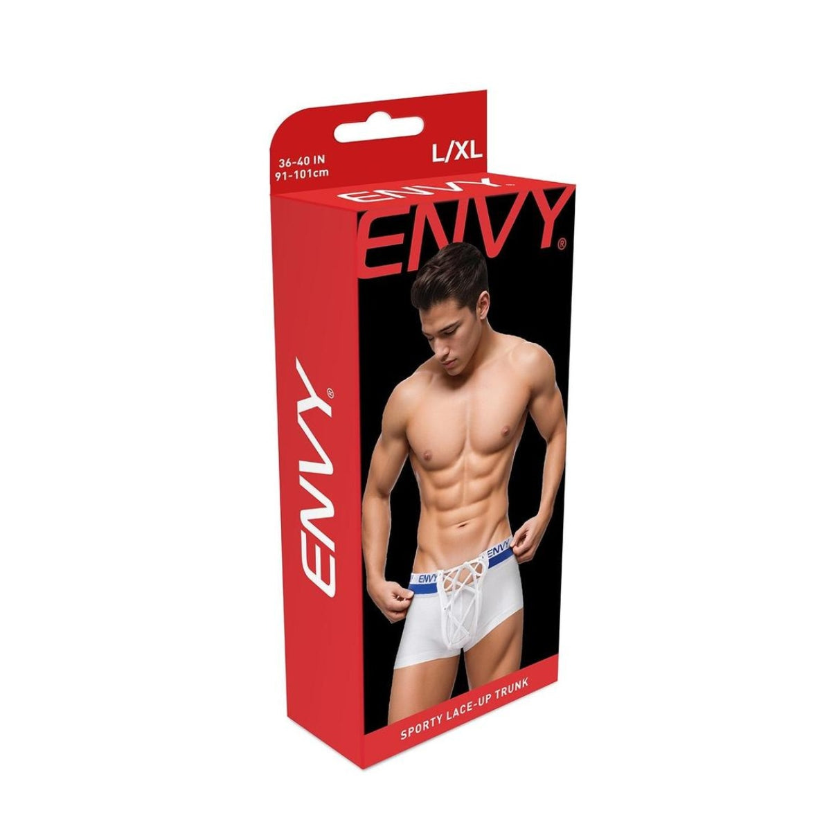 Envy Sporty Lace Up Trunk White