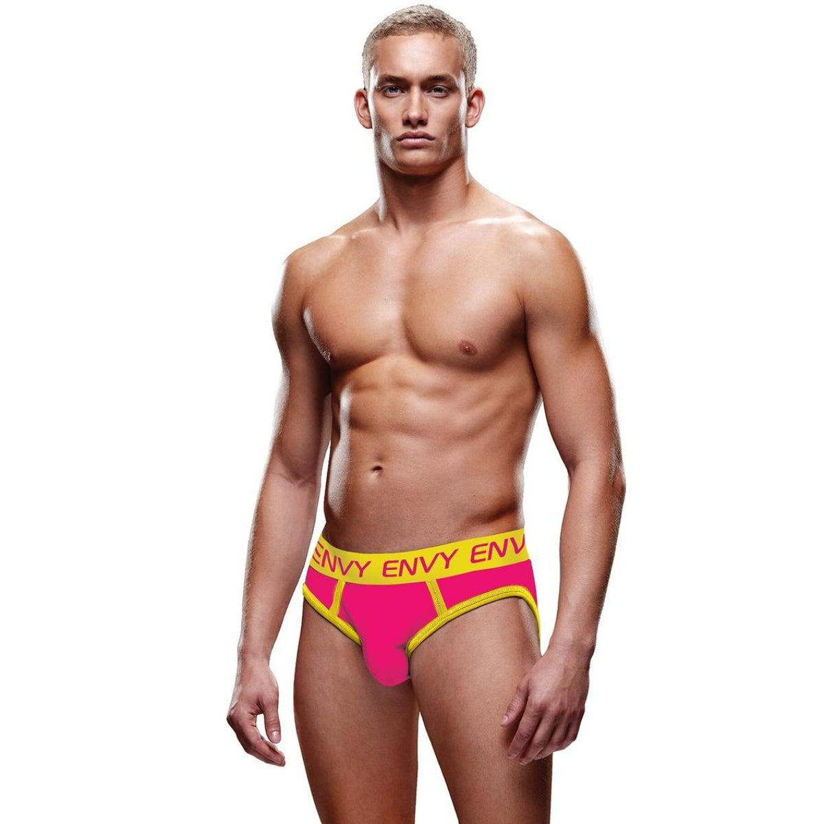 Envy Solid Jock Strap Pink Yellow