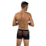 Envy Sheer Contrast Boxer Brief Black One Size
