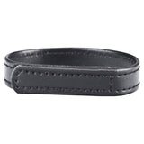 Blue Line Velcro Cock Ring Black - Simply Pleasure