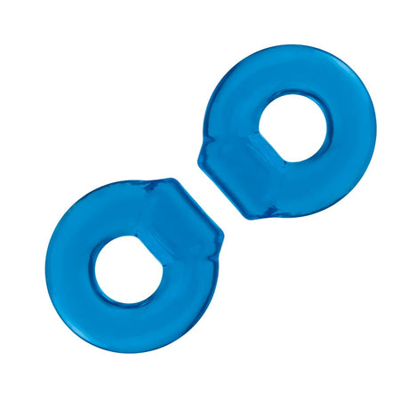 Blue Line Ultra Stretch Stamina Endurance Cock Ring Set 2 Pack Blue - Simply Pleasure