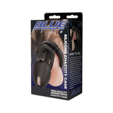 Blue Line Silicone Chastity Cage Black - Simply Pleasure