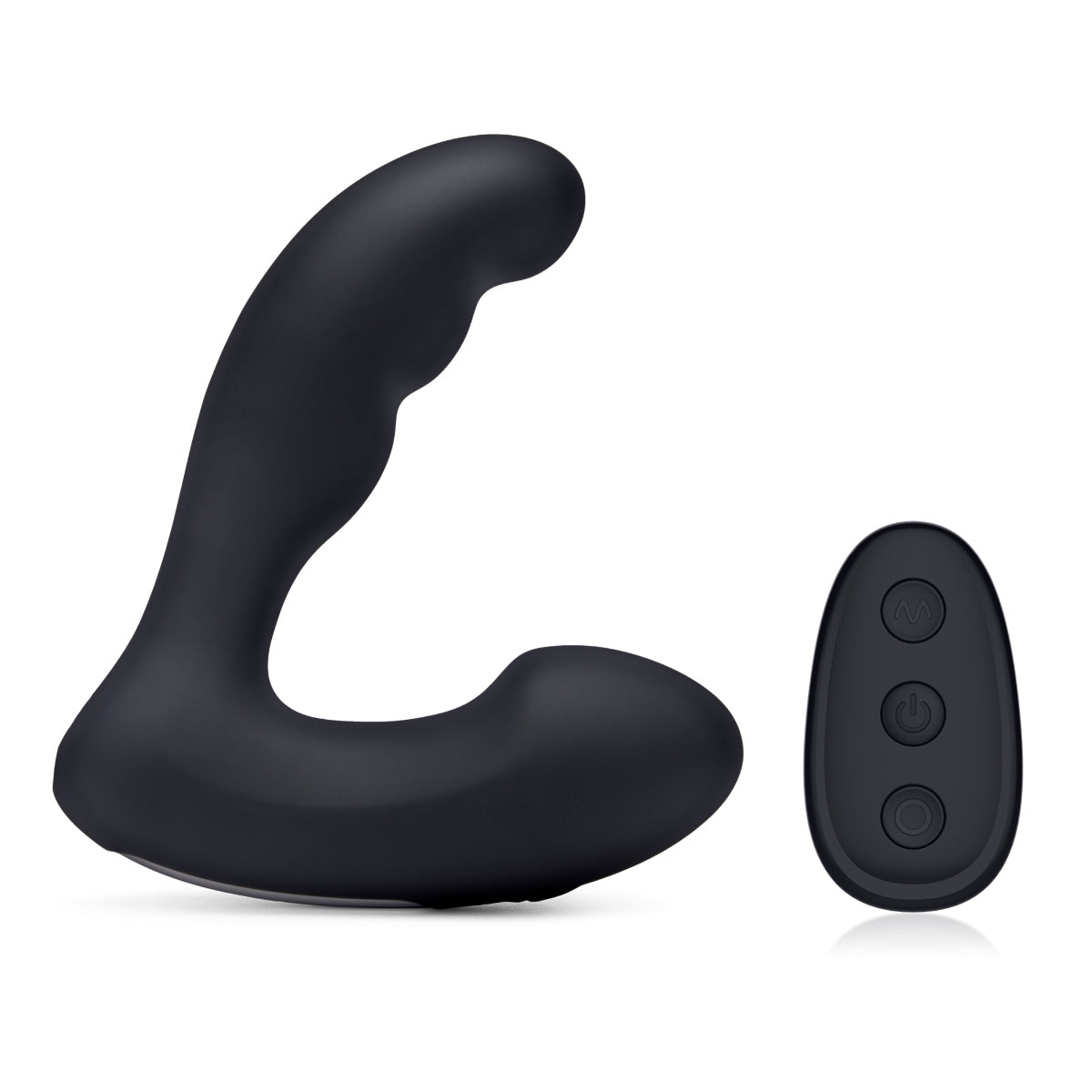 Blue Line Prober Dual Vibrating Remote Controlled Prostate Stimulator Black - Simply Pleasure