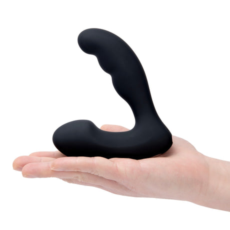 Blue Line Prober Dual Vibrating Remote Controlled Prostate Stimulator Black - Simply Pleasure