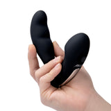 Blue Line Prober Dual Vibrating Remote Controlled Prostate Stimulator Black - Simply Pleasure