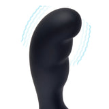 Blue Line Prober Dual Vibrating Remote Controlled Prostate Stimulator Black - Simply Pleasure