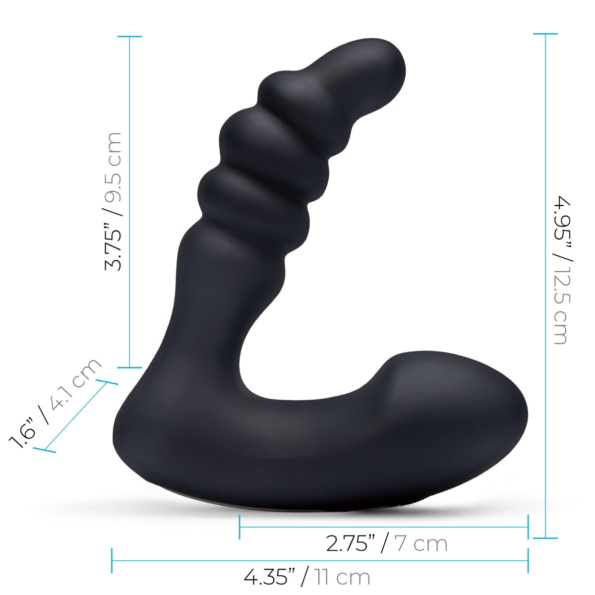 Blue Line Prodder Sphincter Training Remote Controlled Prostate Stimulator Black - Simply Pleasure