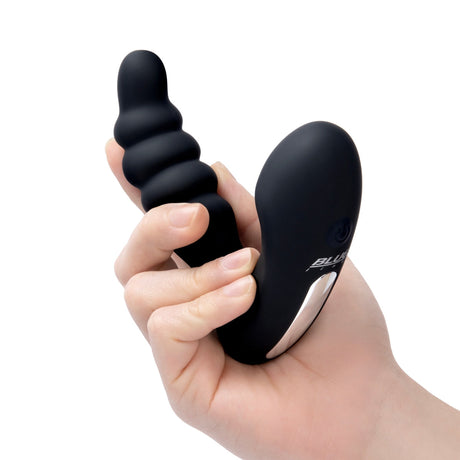 Blue Line Prodder Sphincter Training Remote Controlled Prostate Stimulator Black - Simply Pleasure