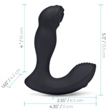 Blue Line Thumper Flicking Remote Controlled Prostate Stimulator Black - Simply Pleasure