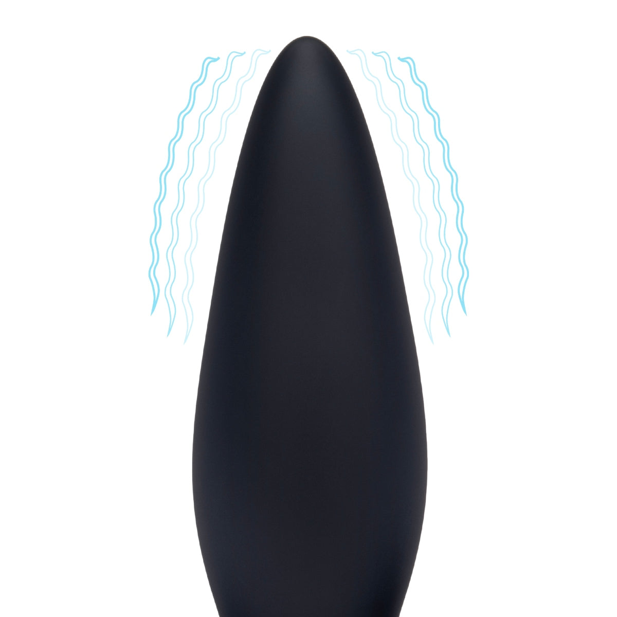 Blue Line Pointer Deep Drilling Remote Controlled Vibrating Butt Plug Black - Simply Pleasure