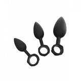 Bathmate Anal Training 3 Piece Butt Plug Set Black - Simply Pleasure