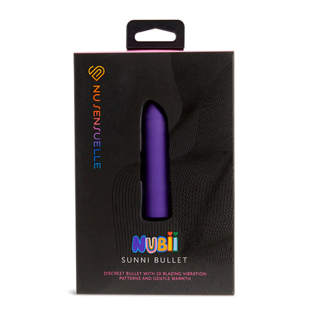 Nu Sensuelle Nubii Sunni Rechargeable Warming Bullet Vibrator Purple