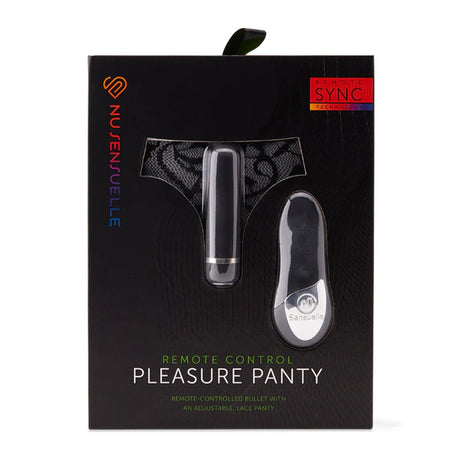 Nu Sensuelle Remote Control Pleasure Panty With Vibrator Black