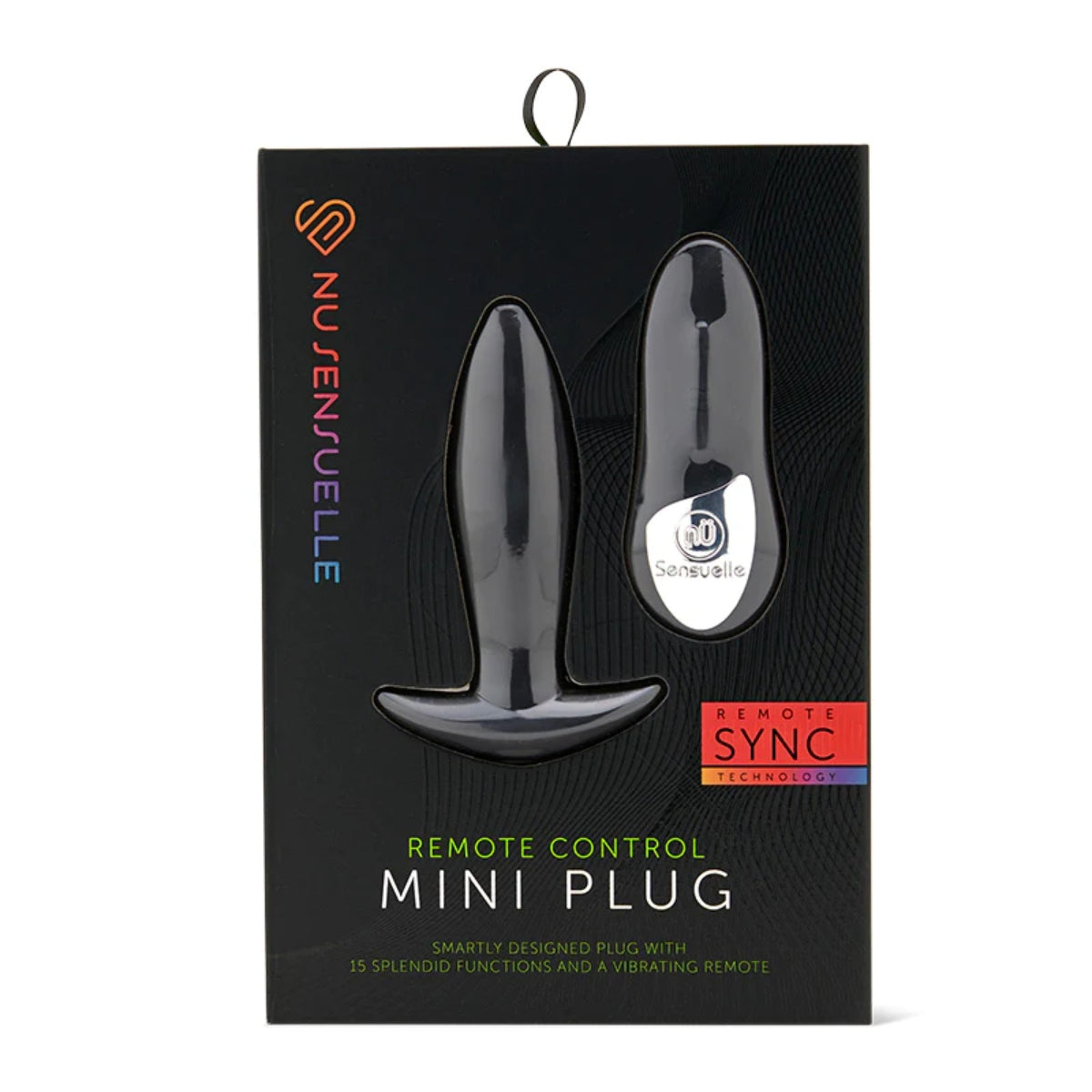 Nu Sensuelle Remote Control Mini Vibrating Butt Plug Black