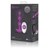 b-Vibe Triplet Remote Control Anal Beads Fucshia