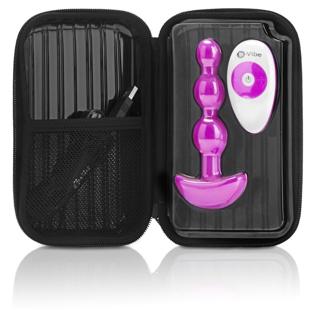 b-Vibe Triplet Remote Control Anal Beads Fucshia