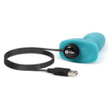 b-Vibe Rimming Petite Remote Control Vibrating Butt Plug Teal