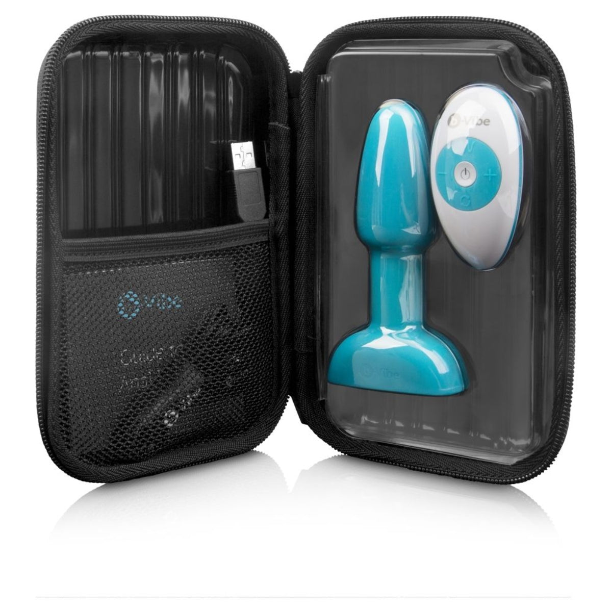 b-Vibe Rimming Petite Remote Control Vibrating Butt Plug Teal