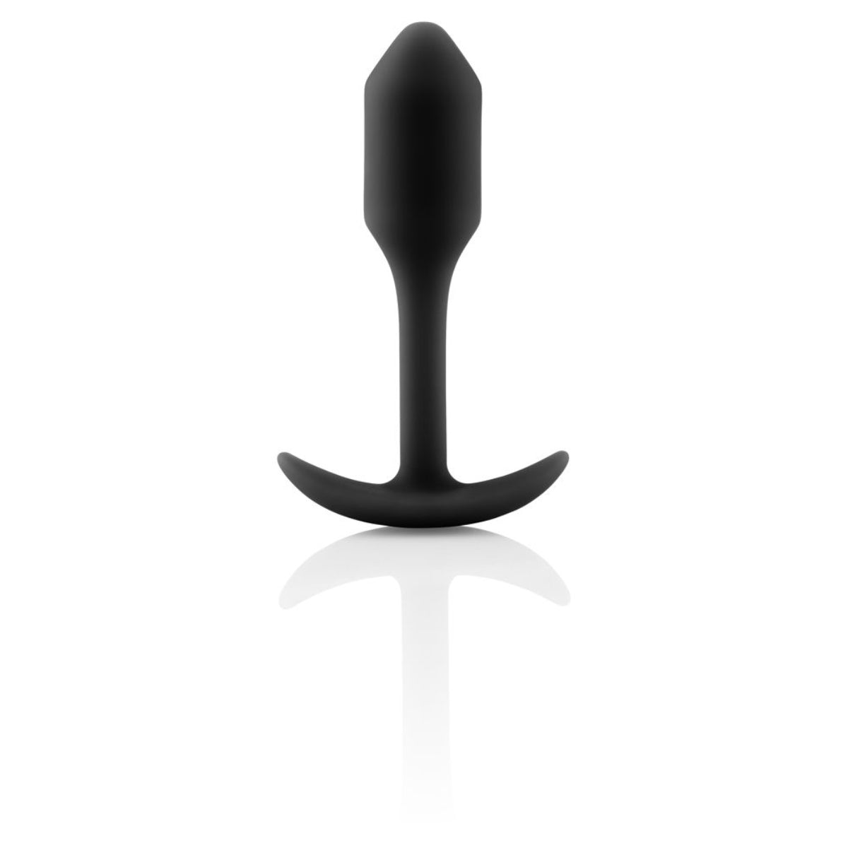 b-Vibe Snug Plug 1 Weighted Silicone Butt Plug Black