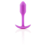 b-Vibe Snug Plug 1 Weighted Silicone Butt Plug Fucshia