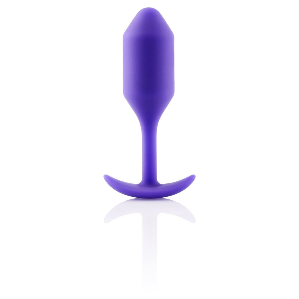 b-Vibe Snug Plug 2 Weighted Silicone Butt Plug Purple