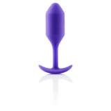 b-Vibe Snug Plug 2 Weighted Silicone Butt Plug Purple