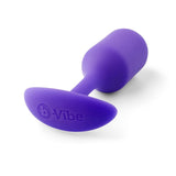 b-Vibe Snug Plug 2 Weighted Silicone Butt Plug Purple